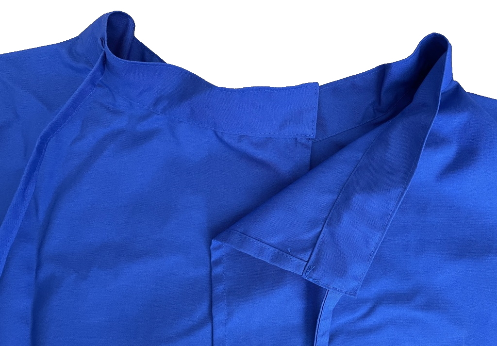 Wickelmantel 65% Polyester/35% Baumwolle blau